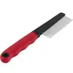 Spazzola per animali Ferplast, modello 85860899, Pettine Small, in Nero e Rosso, per peli corti