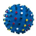Pallina per cani in vinile a forma di mina, colore blu, marca Ferplast
