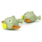 Gioco bagno marca Okbaby modello 914, verde e arancione
