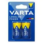 4x Batteria alcaline LR14 confezione da 2 Longlife Power Varta