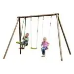 New Plast ALS1345 altalena per bambino Esterno Set di altalena per bambini 3 seduta(e) Legno