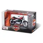 Modellino moto Maisto HARLEY DAVINSON, modello 34360, colori Rosso e Nero, per amanti delle moto