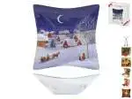6x Piatti Home in Rombo linea Christmas in vetro decoro assortito (COLORI MISTI)