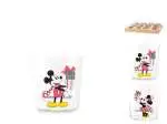 12x Bicchieri H&H Mickey e Minnie Xmas 350cc in vetro