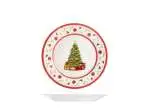 12x Piatti da frutta H&H Classy Xmas Ø20cm in porcellana