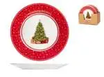 12x Piatti Piani H&H Classy Xmas Ø27cm in porcellana