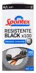 2x Guanti 100 Pezzi  Vinile + Nitrile Resistente Black Spontex M/L Made In Italy