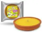 4x Candele Citronella In Coccio 15 Cm.  Setablu 59554 Made In Italy
