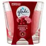 4x Candela Bicchiere Glade Cherry & Peony Made In Italy
