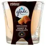 4x Candela Bicchiere Glade Honey & Chocolate Made In Italy