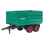 Mezzo cantiere Bruder 2010 Rimorchio con Ribaltabile, colore Verde, gioco realistico per bambini