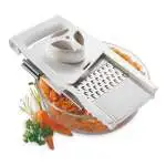 Grattugia Leifheit 23170 COMFORTLINE Universale 4+1, colore Bianco, versatilità in cucina