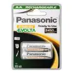 4x Batterie stilo ricaricabili marca Panasonic modello AA