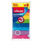 Vileda Panni Colors 100% Microfibre 30X30Cm 8Pz