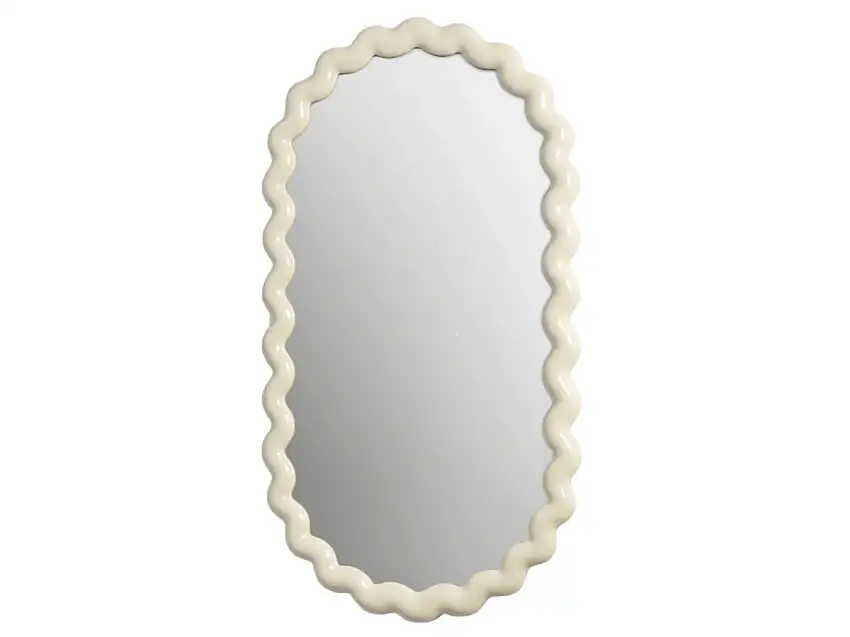 &Klevering Zigzag Specchio Ovale - Bianco Sporco