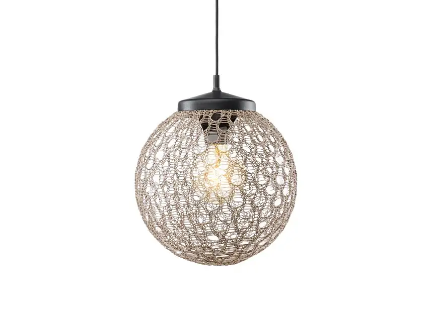 Tribù Monsieur Tricot - Monsieur Lebonnet Lampada a Sospensione da Esterno - Lino Ø30 cm