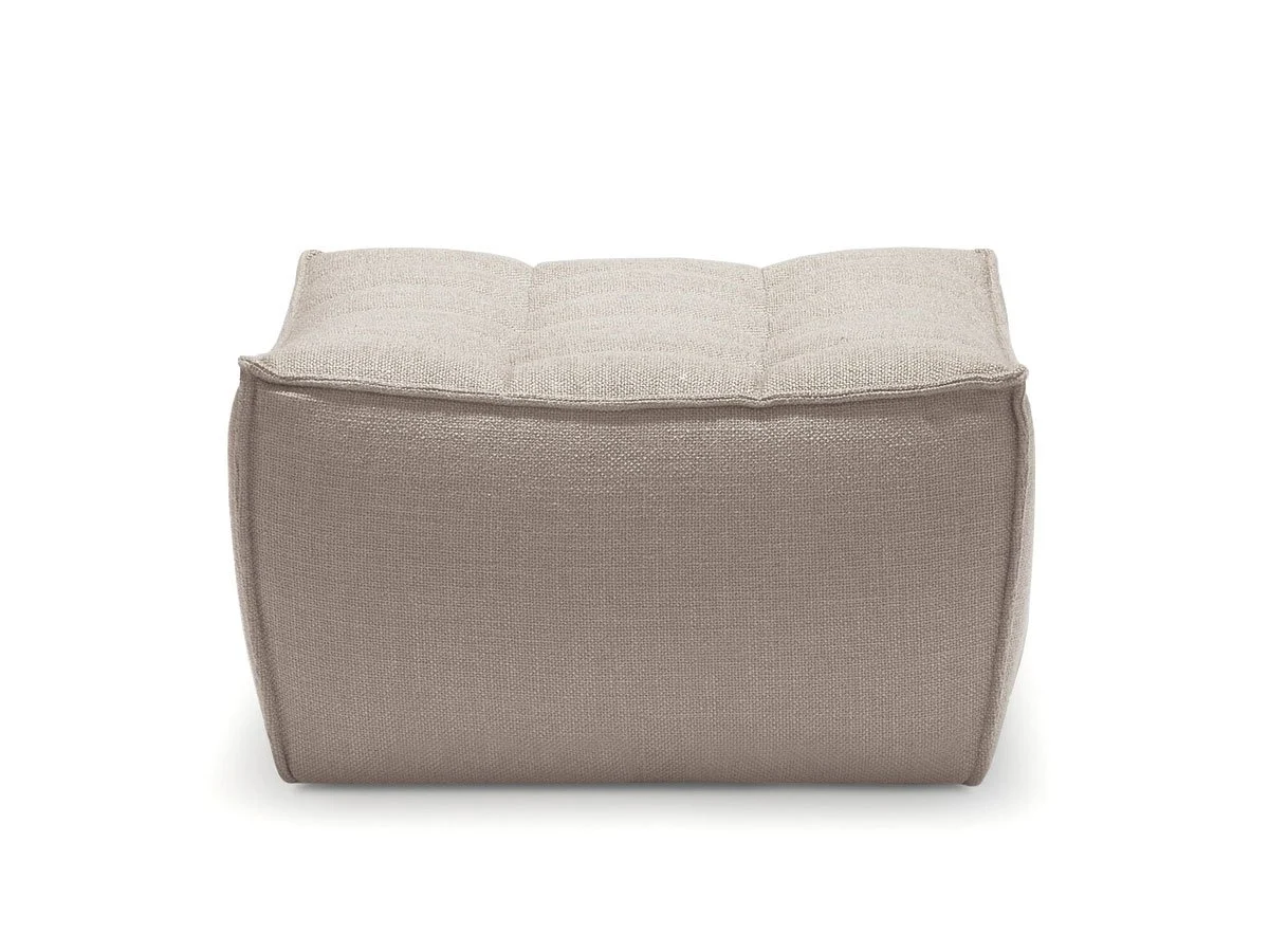 Ethnicraft N701 Pouf - Tessuto Beige