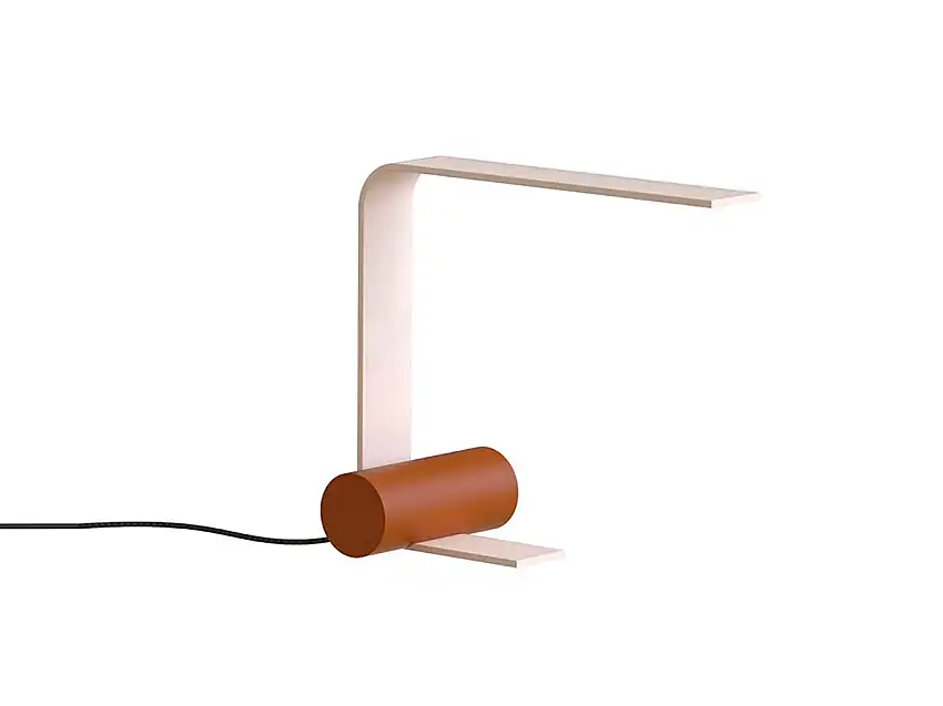 Tooy Nastro 563.31 Lampada da Tavolo - Guscio d'uovo/Terracotta