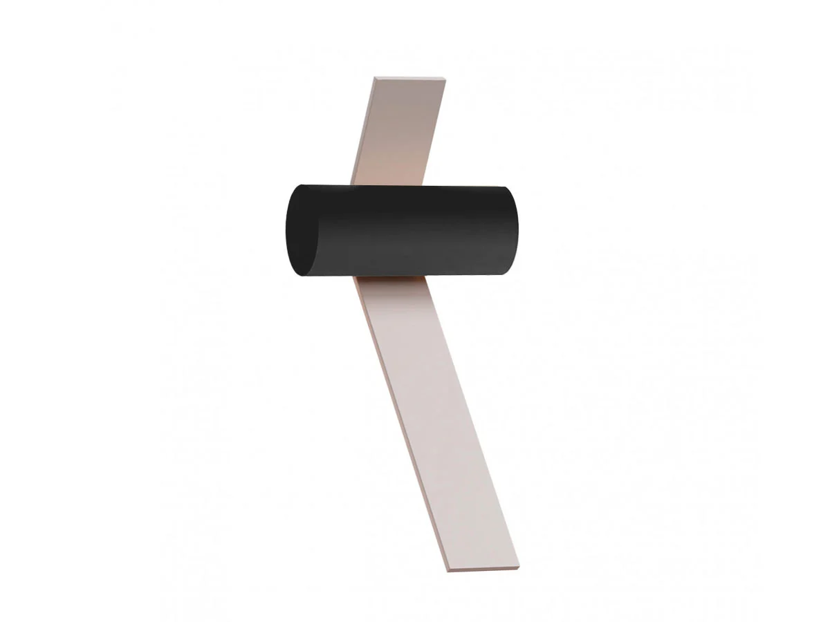 Tooy Nastro 563.41 Lampada da Parete - Guscio d'uovo/Nero Sabbia
