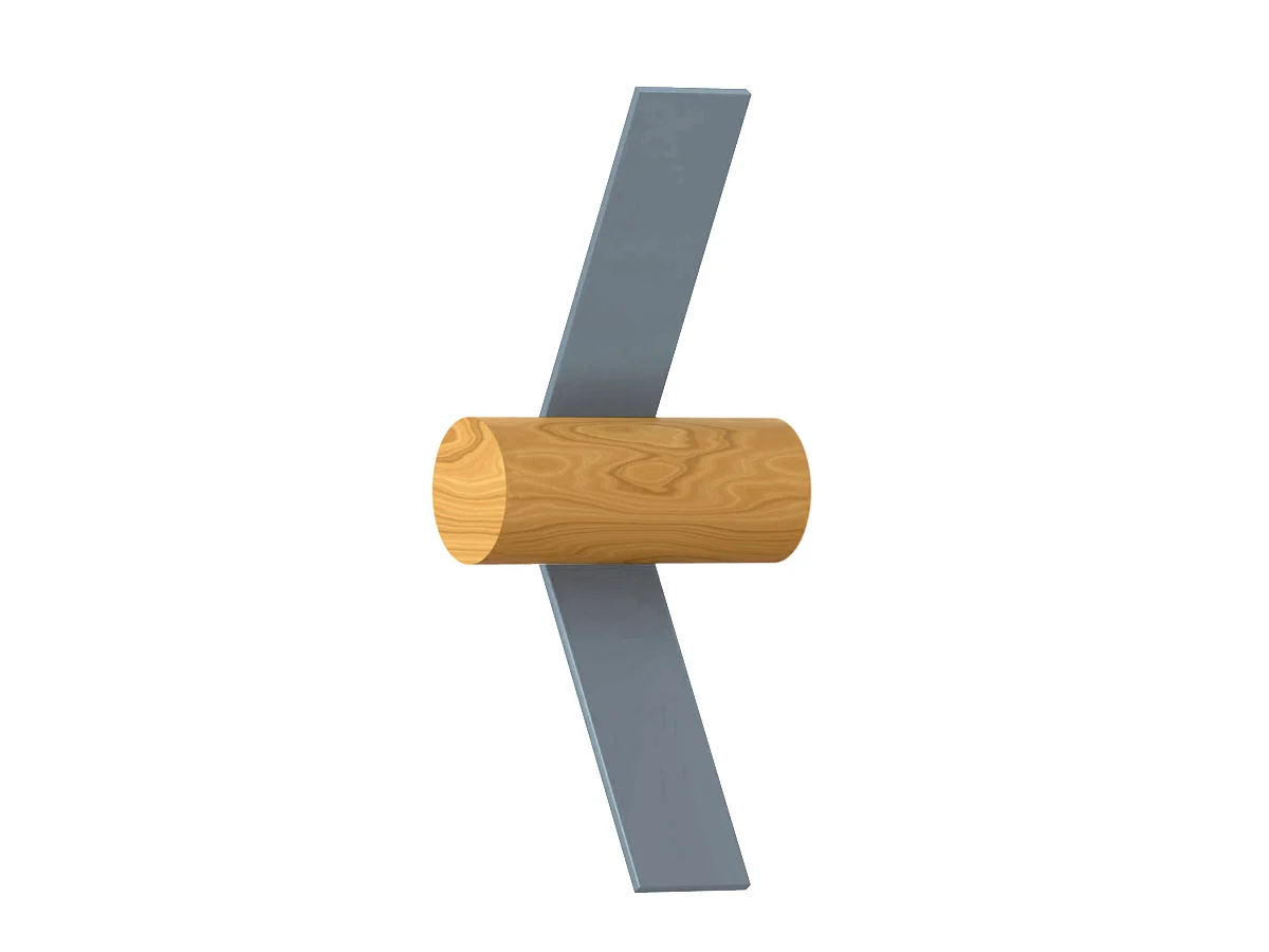 Tooy Nastro 563.43 Lampada da Parete - Grigio verdastro/Frassino