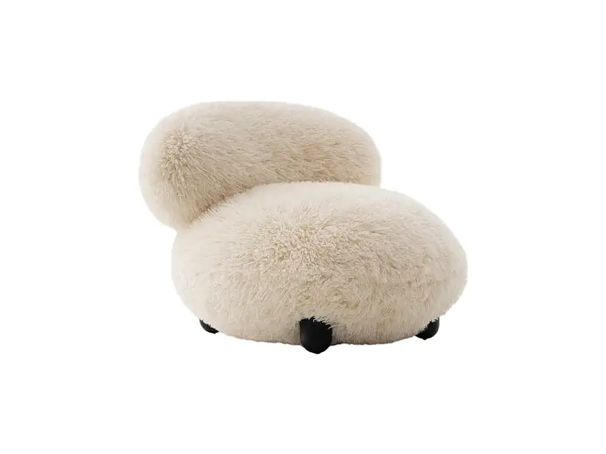 Noom Flock Poltrona Lounge Edizione Fluffy
