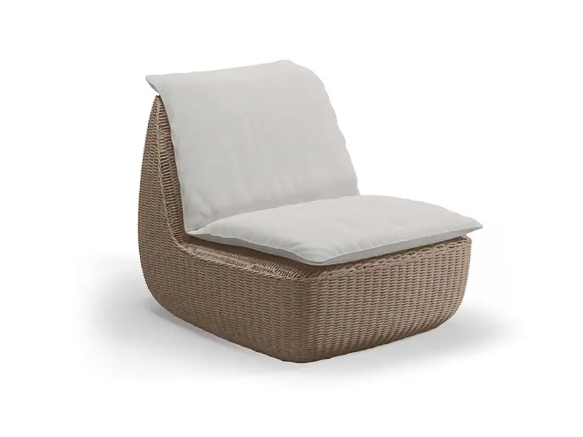 Gloster Omada Poltrona Lounge - Blend Linen