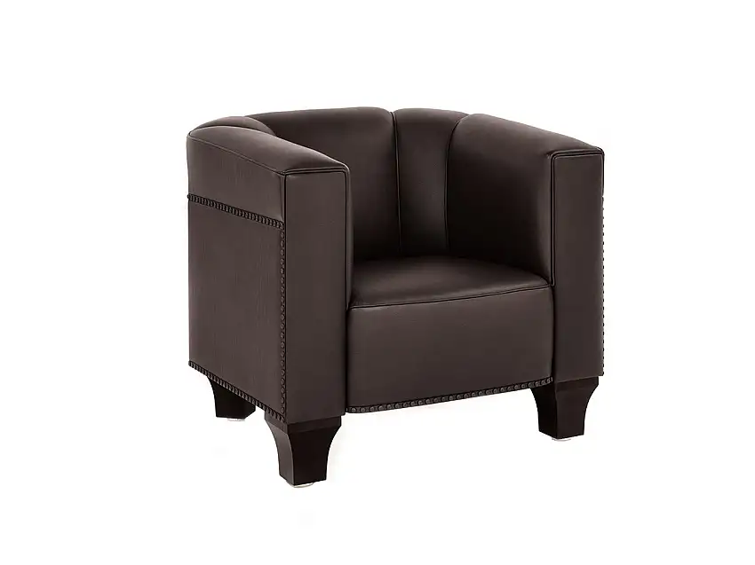 Wittmann Palais Stoclet Poltrona - Pelle Mocca