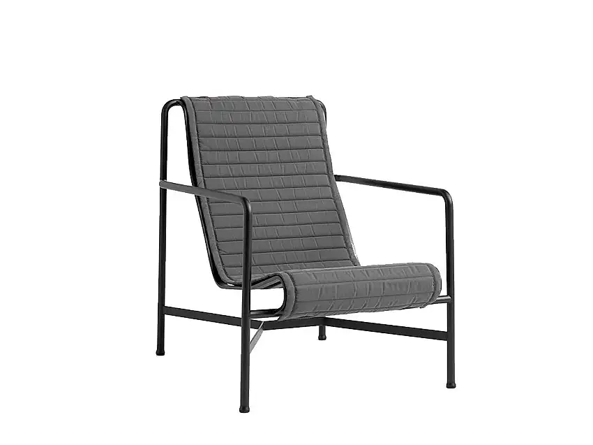 Hay Palissade Cuscino Trapuntato per Lounge Chair High - Anthracite