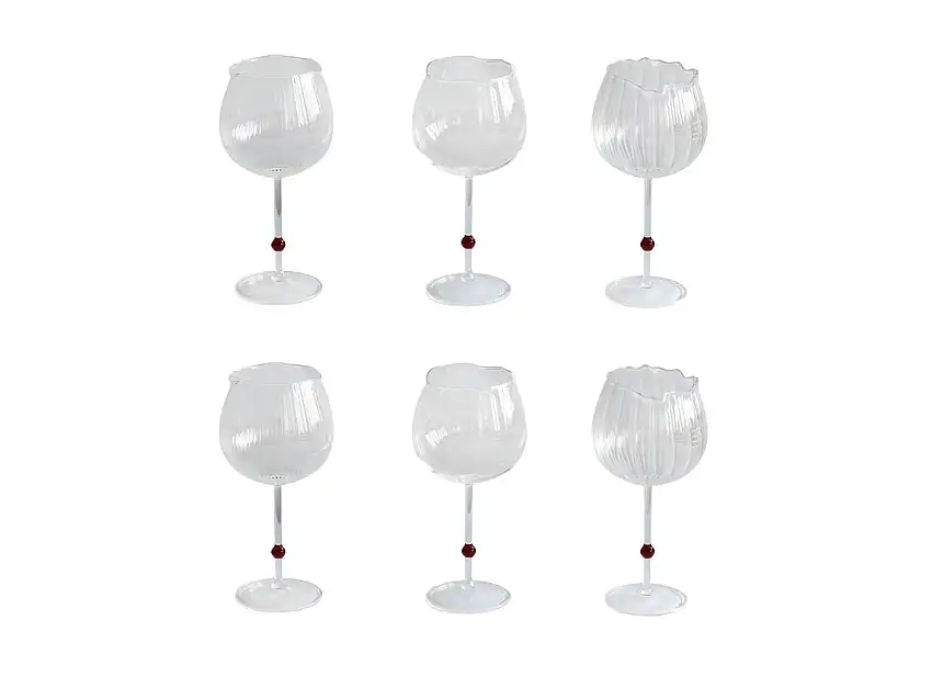 Studionudo Pearl Bicchieri da Vino Set da 6 - Amber