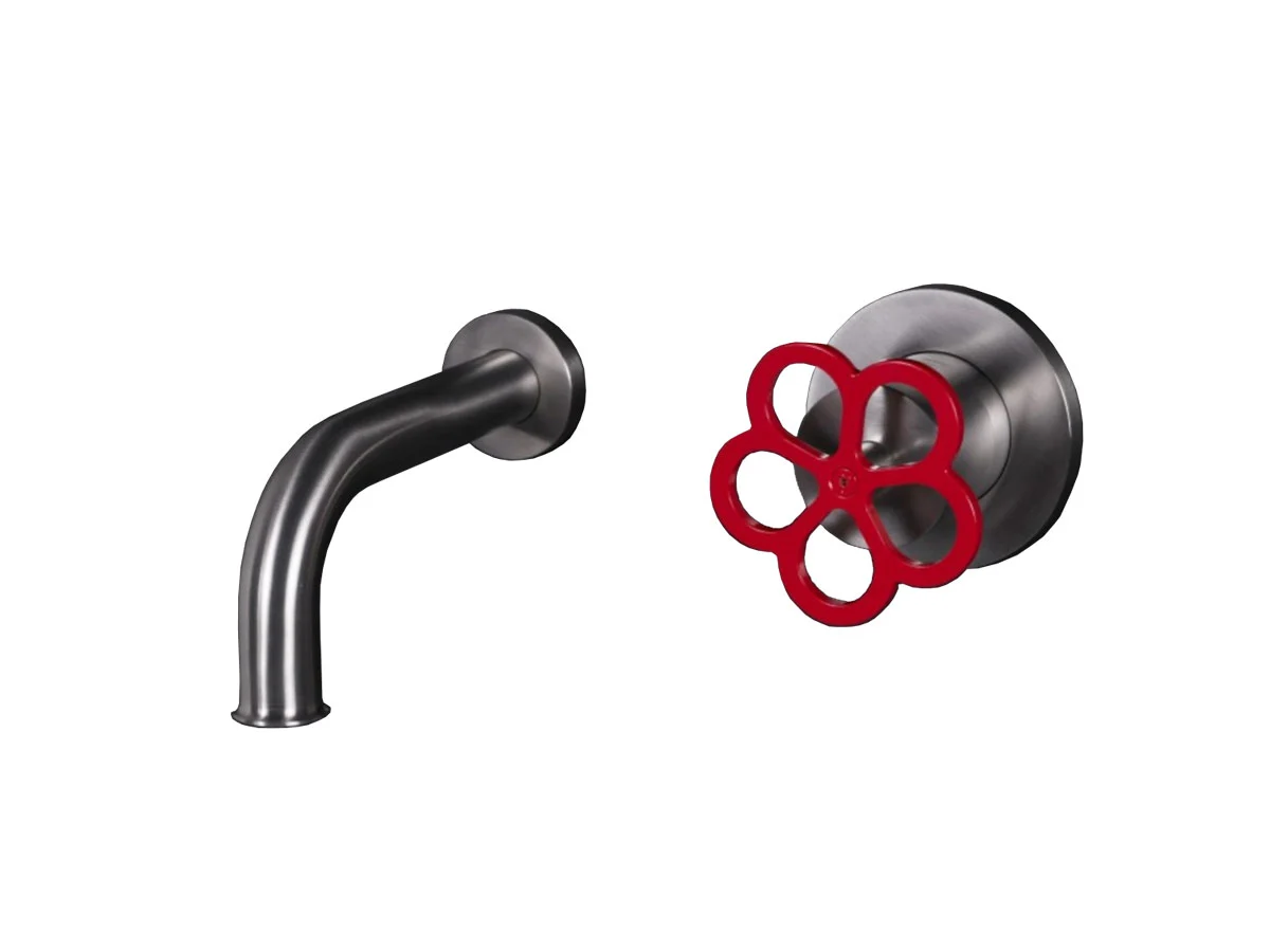 Aboutwater Boffi Fantini AW/Pipe - Miscelatore Lavabo da Parete 2 Fori