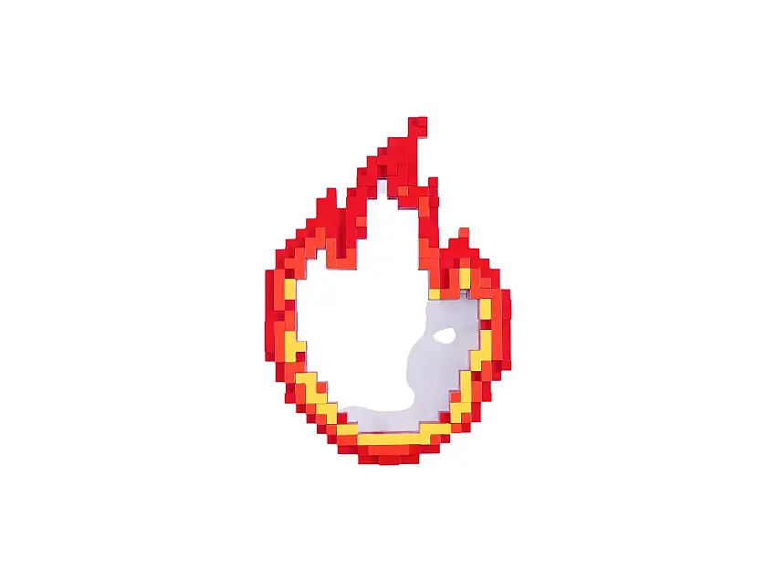 Seletti Pixel Mirror - Fiamma