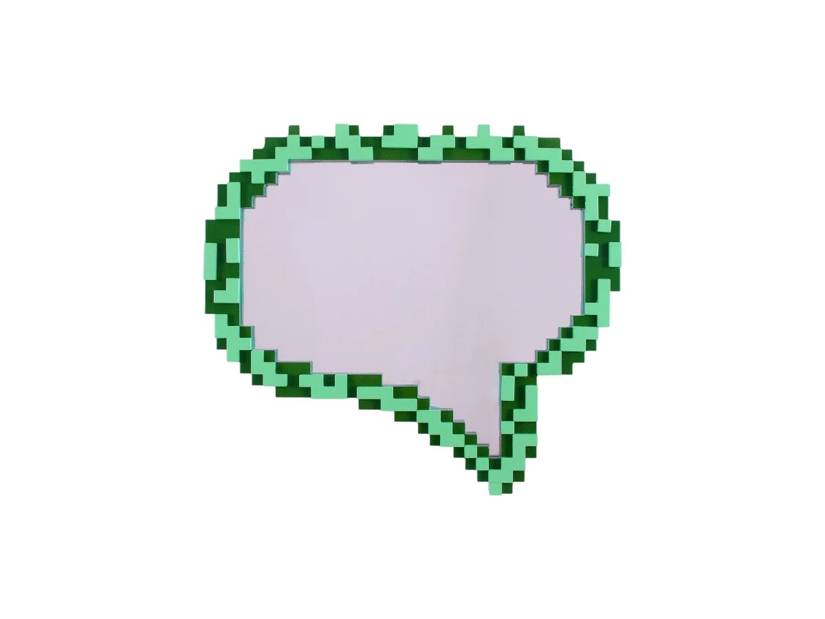 Seletti Pixel Mirror - Messaggio