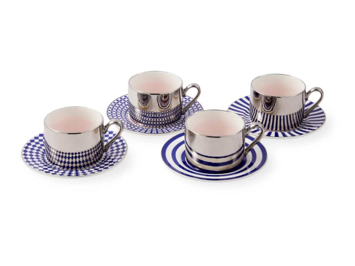 Pols Potten Aunty Tazze da Caffè - Set da 4