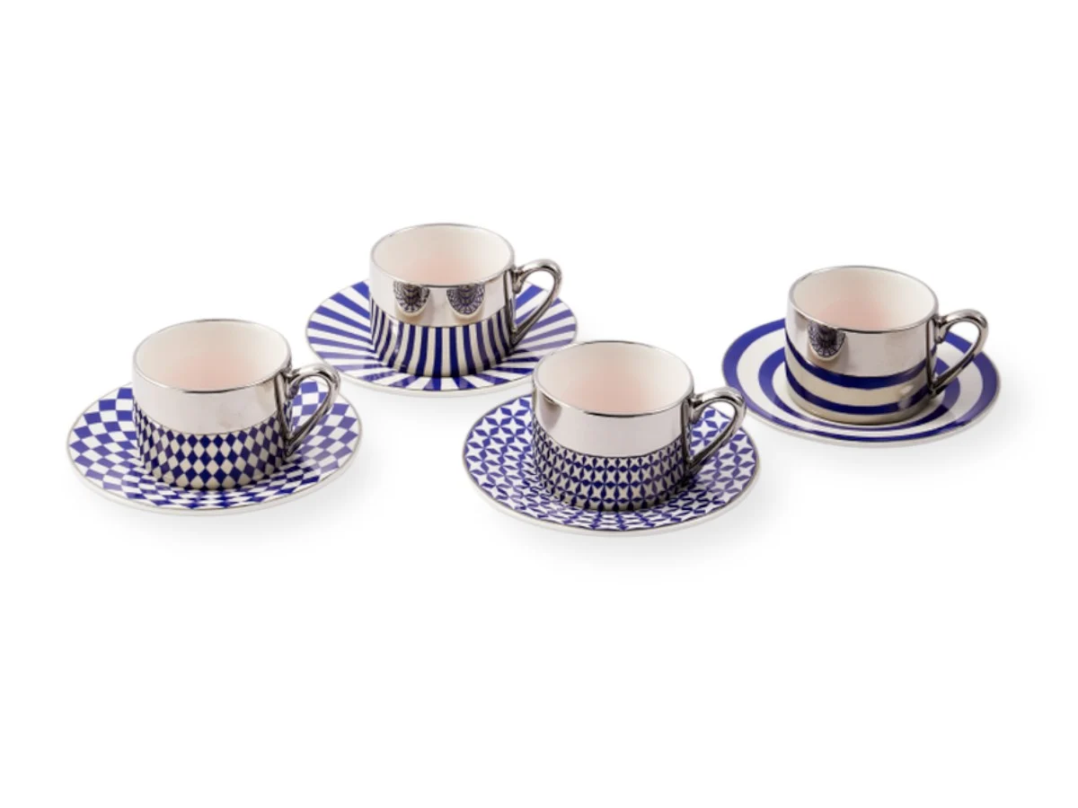 Pols Potten Aunty Tazze da Caffè Espresso - Set da 4