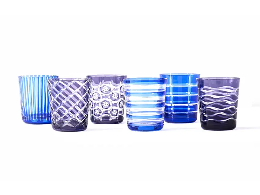 Pols Potten Cobalt Mix Tumblers Set da 6