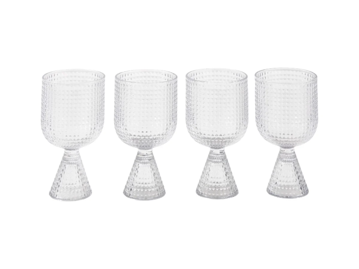 Pols Potten Rooftop Bicchieri da Vino - Set da 4