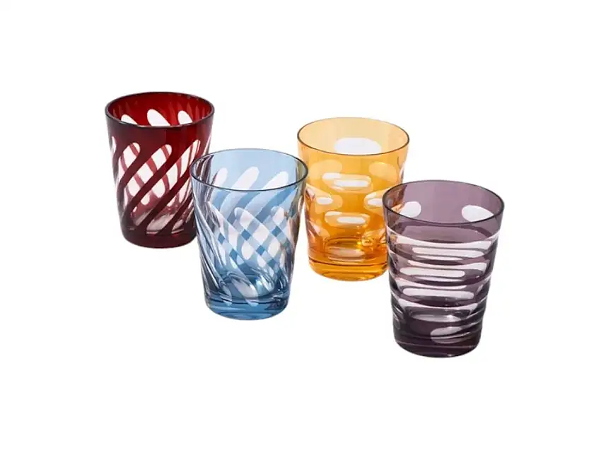 Pols Potten Tubular Tumblers Set da 4