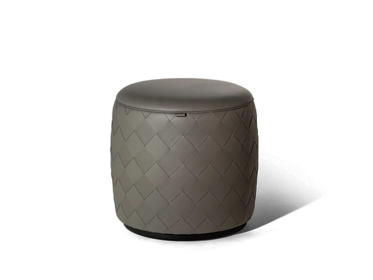 Poltrona Frau Grant De Luxe Pouf - Ø 46 / SC 26 Topo