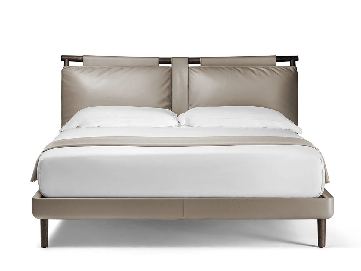 Poltrona Frau Times Letto - L. 170 cm / SC 40 Cachemire / Frassino Moka