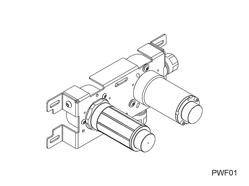CEADESIGN PWF01/3 - Parte da incasso per miscelatore a parete