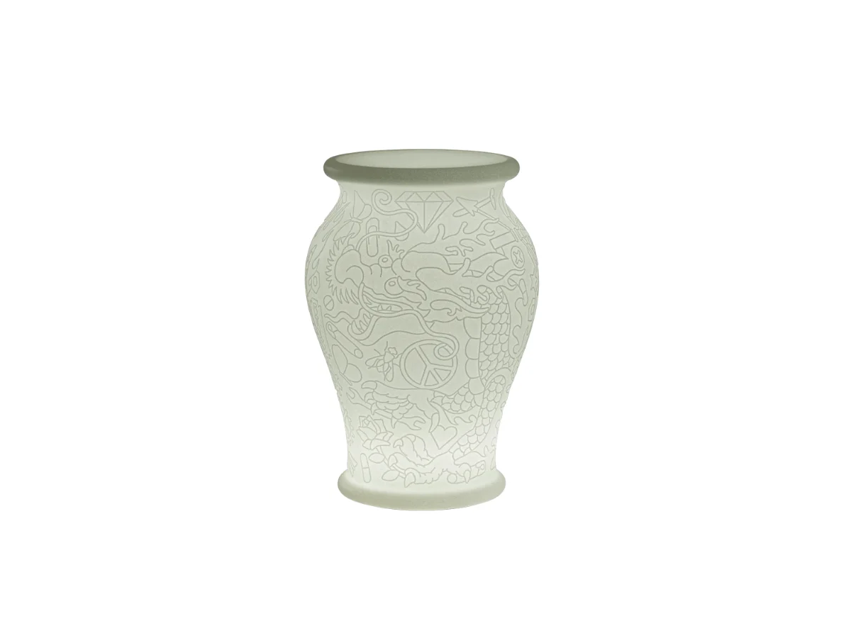 Qeeboo Ming Fioriera e Refrigeratore a Led Ricaricabile