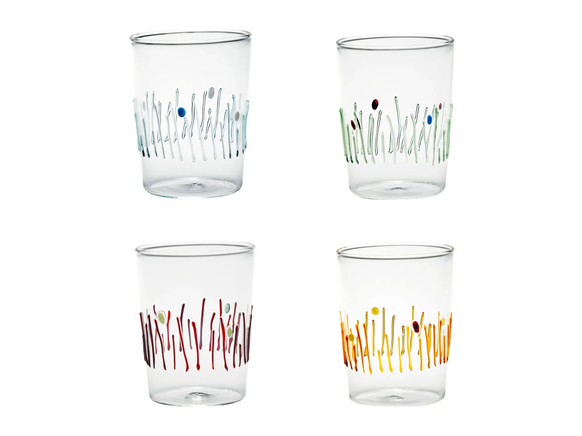 Zafferano 4 Stagioni Set di 4 bicchieri