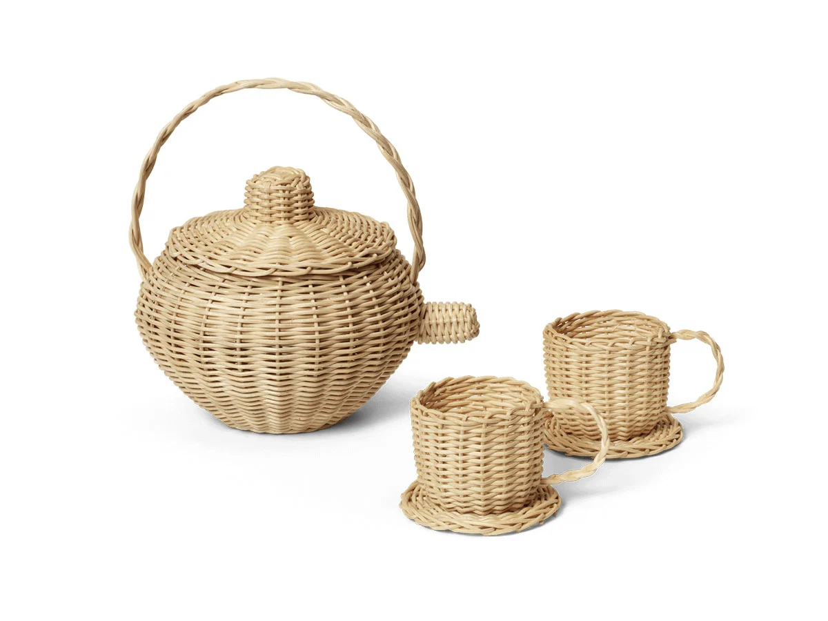 Ferm Living Rattan Tea Set - Gioco