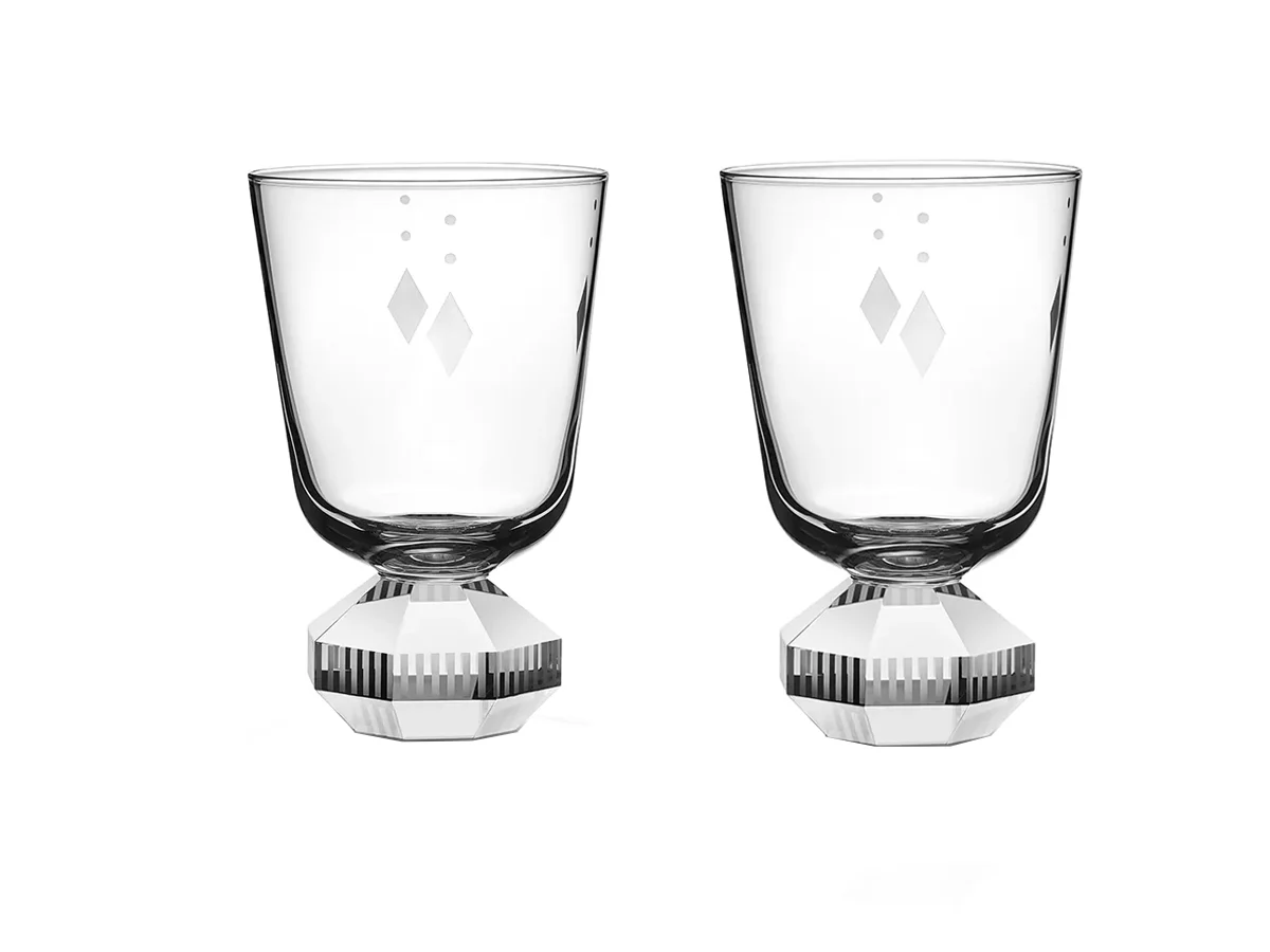 Reflections Copenhagen Chelsea Bicchiere basso in cristallo trasparente - Set di 2