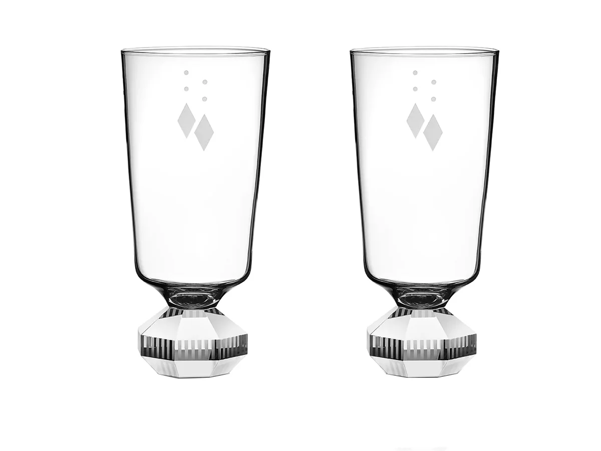 Reflections Copenhagen Chelsea Bicchiere alto in cristallo trasparente - Set di 2