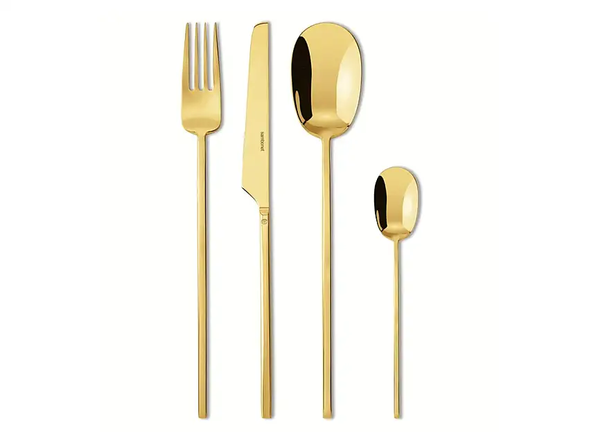 Sambonet 100 Servizio di posate Set da 24 pezzi - Oro Specchiato PVD