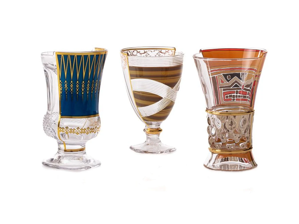 Seletti Hybrid Pannotia Bicchieri - Set da 3