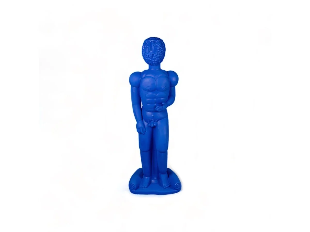 Seletti Magna Graecia Bronzo Statua - Blu