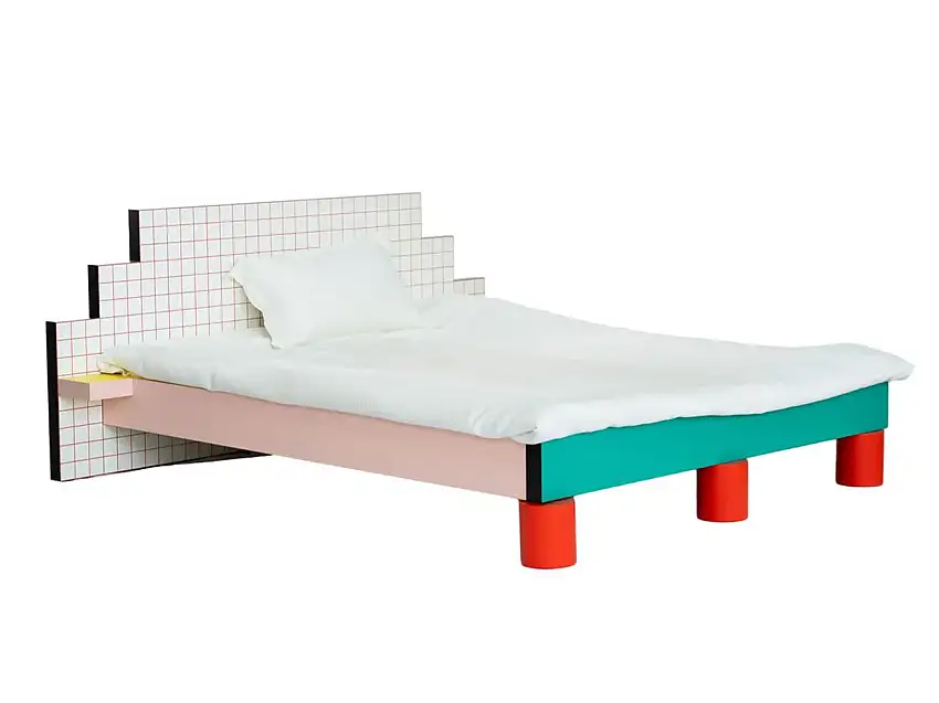 Seletti Superbed Red Grid - Letto