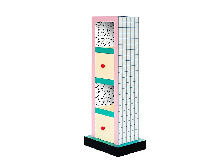 Seletti Supershelf Bathroom Blue Grid - Mobile Bagno